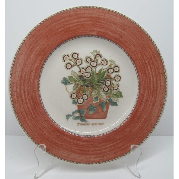 Wedgwood Queen's Ware England Sarah's Garden Primula Auricula Salad Plate 8" - Picture 1 of 14